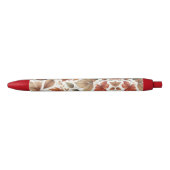 Vallende bladeren zwarte inkt pen (Voorkant)