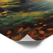 Vallende elegantie, herfstbladeren poster (Hoek)