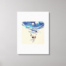 Vallende engel canvas kunst