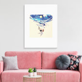 Vallende engel canvas kunst (Insitu (Woonkamer))