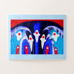 Vallende engelen legpuzzel