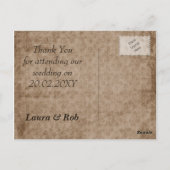 vallende esdoornbladeren ThankYou Kaarten (Achterkant)