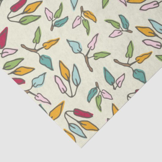 Vallende Ficus verlaat weefselpapier Tissuepapier (Detail)