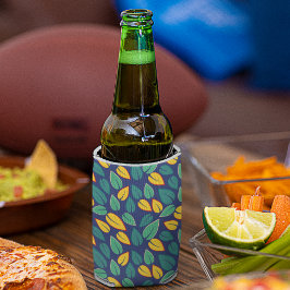 Vallende Groene en Gele bladeren Patroon Blikjeskoeler