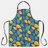 Vallende Groene en Gele bladeren Patroon Schort (Voorkant)