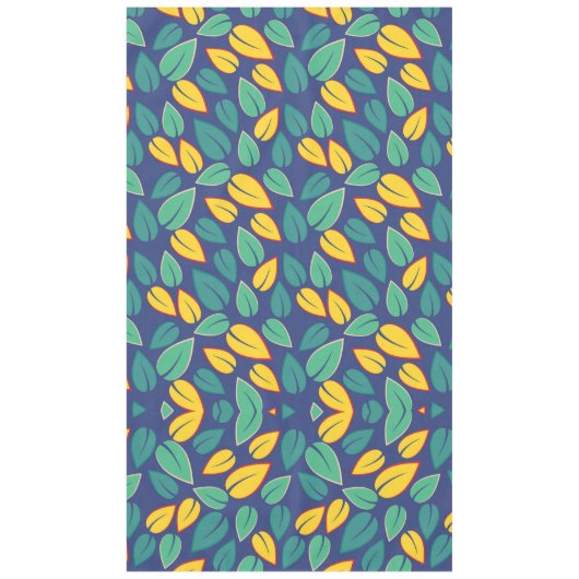 Vallende Groene en Gele bladeren Patroon Tafelkleed (Voorkant)