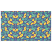 Vallende Groene en Gele bladeren Patroon Tafelkleed (Voorkant (Horizontaal))