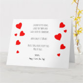 Vallende harten Ik hou van jou Kaart (Gele Bloem)