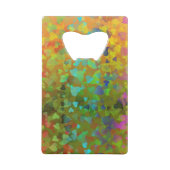 Vallende harten oranje creditkaart flessenopener (Achterkant)