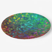 Vallende harten rood en groen papieren bordje (Gekanteld)