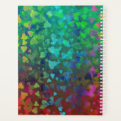 Vallende harten rood en groen planner (Achterkant)