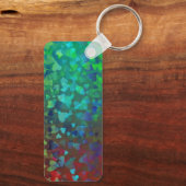 Vallende harten rood en groen sleutelhanger (Achterkant)