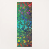 Vallende harten rood en groen yogamat (Voorkant)