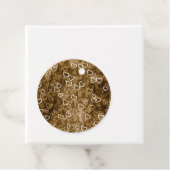 Vallende harten - Sepia Bedankjes Labels (In situ)