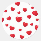 Vallende harten Sticker (Voorkant)