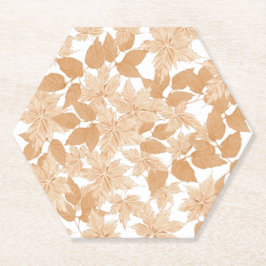 Vallende herfst papier Onderzetter