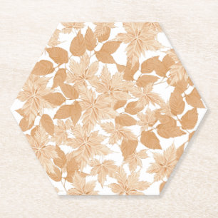 Vallende herfst papier Onderzetter