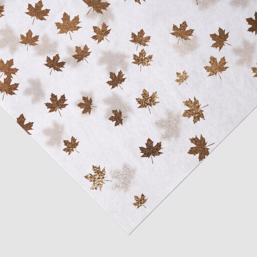 Vallende herfstbladeren tissuepapier (Detail)
