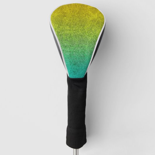 Vallende oceaanzonsopgang Glitter Gradient Golfheadcover (Voorkant)