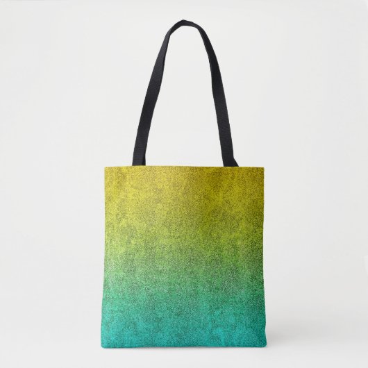 Vallende oceaanzonsopgang Glitter Gradient Tote Bag (Voorkant)