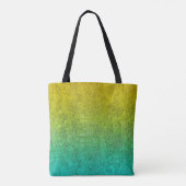 Vallende oceaanzonsopgang Glitter Gradient Tote Bag (Achterkant)