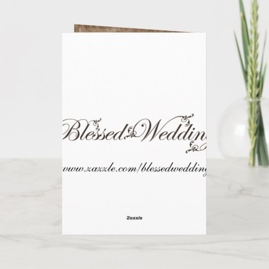 vallende paarse bladeren bruiloft Dank je wel Bedankkaart (Achterkant)