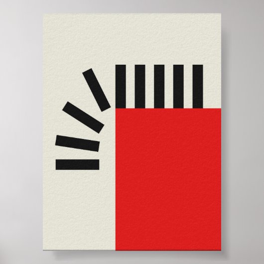 Vallende Pixels van Vrijheid Abstract Poster (Voorkant)