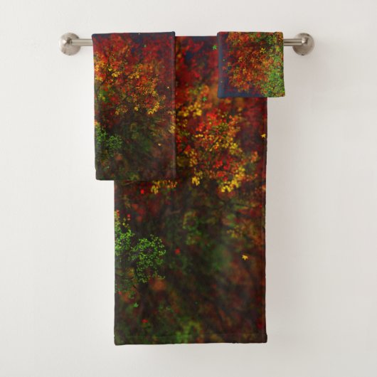 Vallende regenboog badhanddoek set bad handdoek (Insitu)