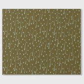 Vallende regendruppels Schattigee regenachtige dag Cadeaupapier (Vlak)