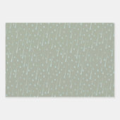 Vallende regendruppels Schattigee regenachtige dag Inpakpapier Vel (Voorkant)