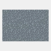 Vallende regendruppels Schattigee regenachtige dag Inpakpapier Vel (Voorkant)