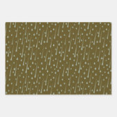 Vallende regendruppels Schattigee regenachtige dag Inpakpapier Vel (Voorkant)