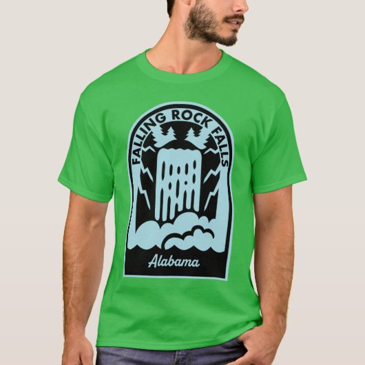 Vallende Rots Waterval Alabama Oversized T-shirt (Voorkant)