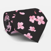 Vallende Sakura bloesems Stropdas (Opgerold)