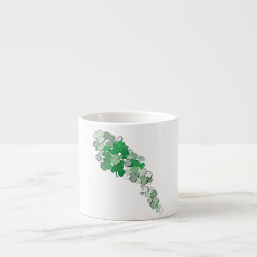 vallende Shamrocks Espresso Kop (Voorkant)
