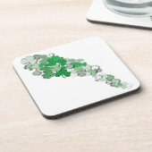 vallende Shamrocks Onderzetter (Linkerzijde)
