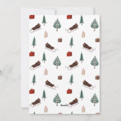 Vallende Sneeuw Fantasievolle Foto Feestdagenkaart (Achterkant)