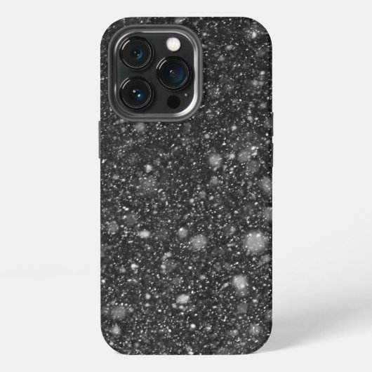 Vallende Sneeuw Overlay iPhone Hoesje (Achterkant)