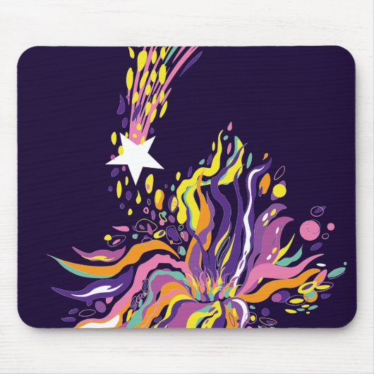 Vallende ster. muismat (Voorkant)