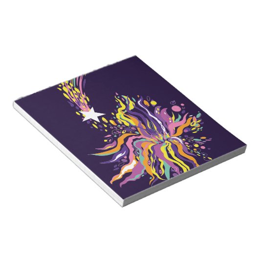 Vallende ster. Notitieblok (Schuin)