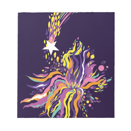 Vallende ster. Notitieblok (Voorkant)