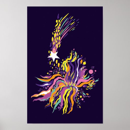 Vallende ster. poster (Voorkant)