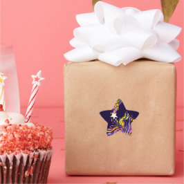 Vallende ster. ster sticker