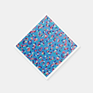 Vallende sterren Blauw Abstract Servet