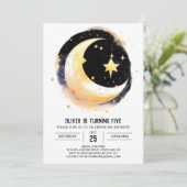 Vallende sterren Kosmische verjaardag Kaart (Staand voorkant)