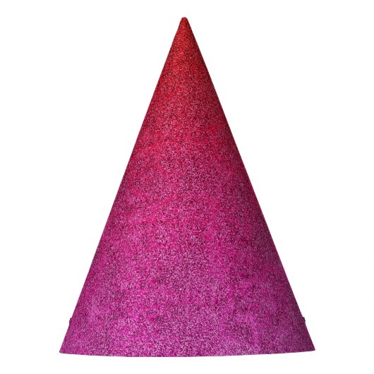 Vallende Valentijn Glitter Gradiënt Feesthoedjes (Voorkant)