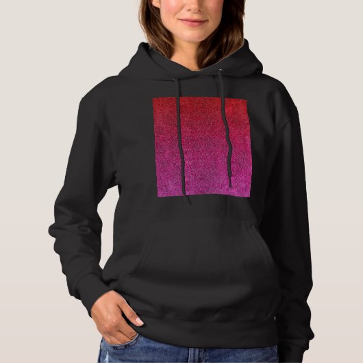 Vallende Valentijn Glitter Gradiënt Hoodie (Voorkant)