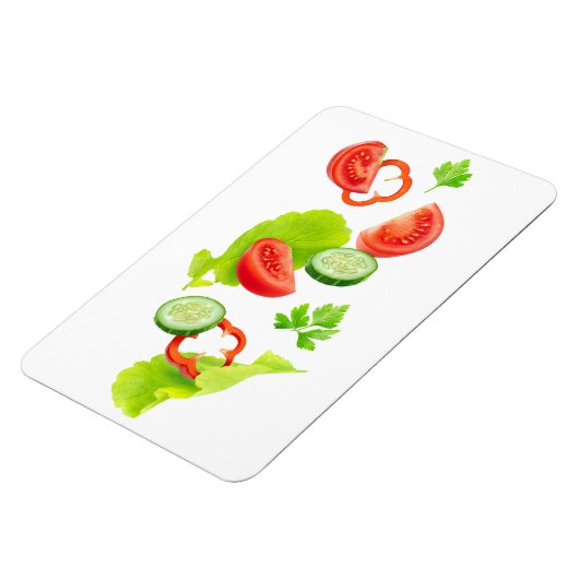 Vallende verse groenten magneet (Linkerzijde)