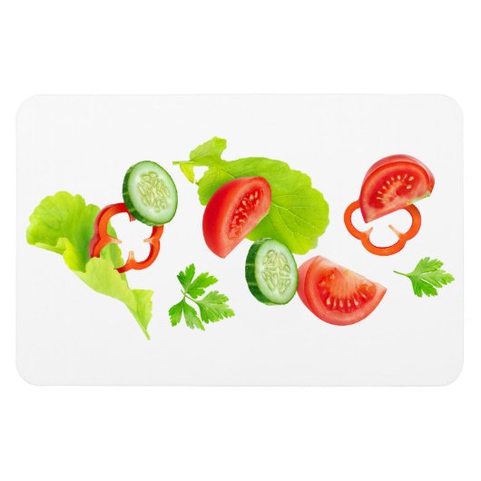 Vallende verse groenten magneet (Horizontaal)
