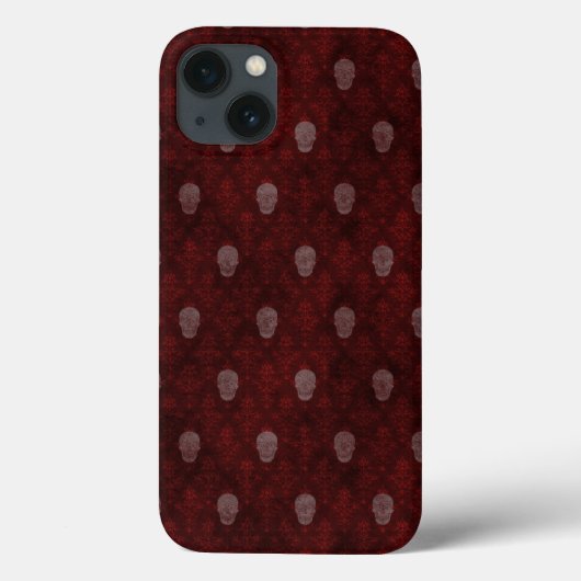 Vallende Victoriaans Skulls Red Case-Mate iPhone Case (Achterkant)